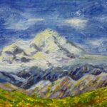 Sunny show mountains