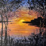 Sunset at bay