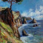 Cliffs over the ocean